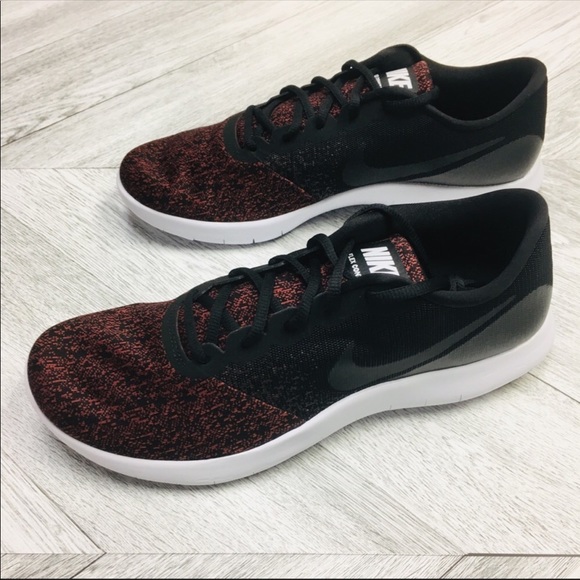 Nike | Flex Contact Black Red Team Sneakers NIB - Picture 4 of 7